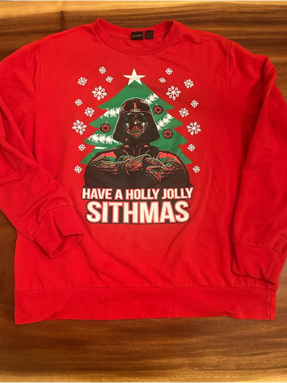 Star Wars Christmas Darth Vader Crewneck Sweatshirt Holly Jolly Sithmas XXL